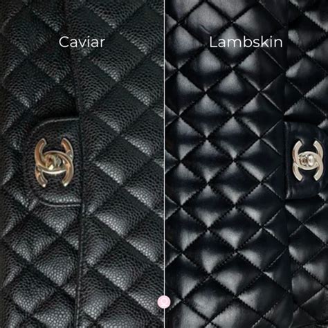 chanel chevron calfskin|chanel's caviar vs lambskin.